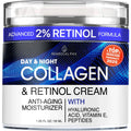 Collagen Face Cream with Retinol & Hyaluronic Acid - Anti Aging Moisturizer for Women & Men, Firming Day & Night