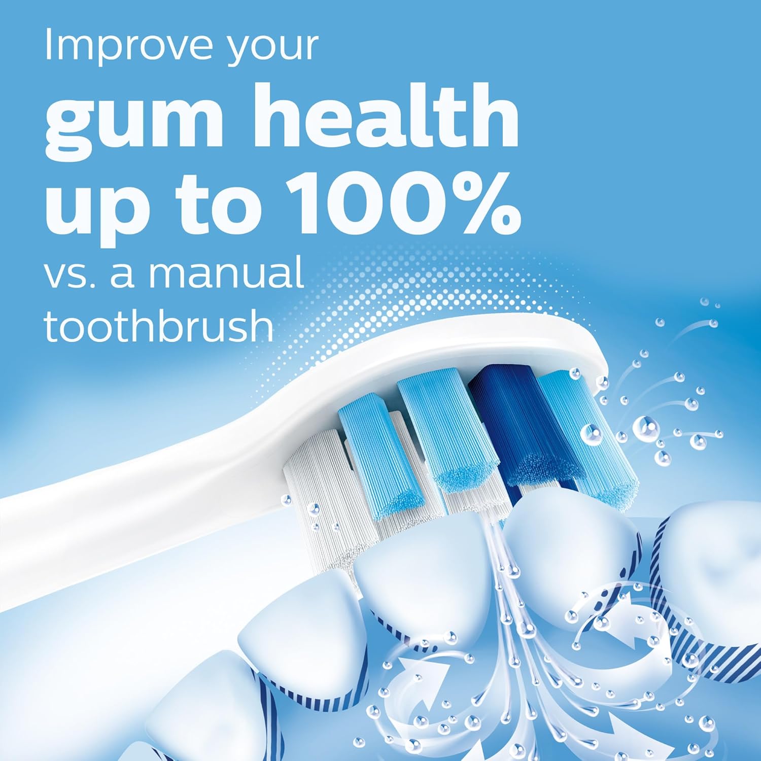 Compact Flosser 1000, Purple, ProtectiveClean 5300 Rechargeable Electric Toothbrush and 2PK Compact Nozzle Bundle