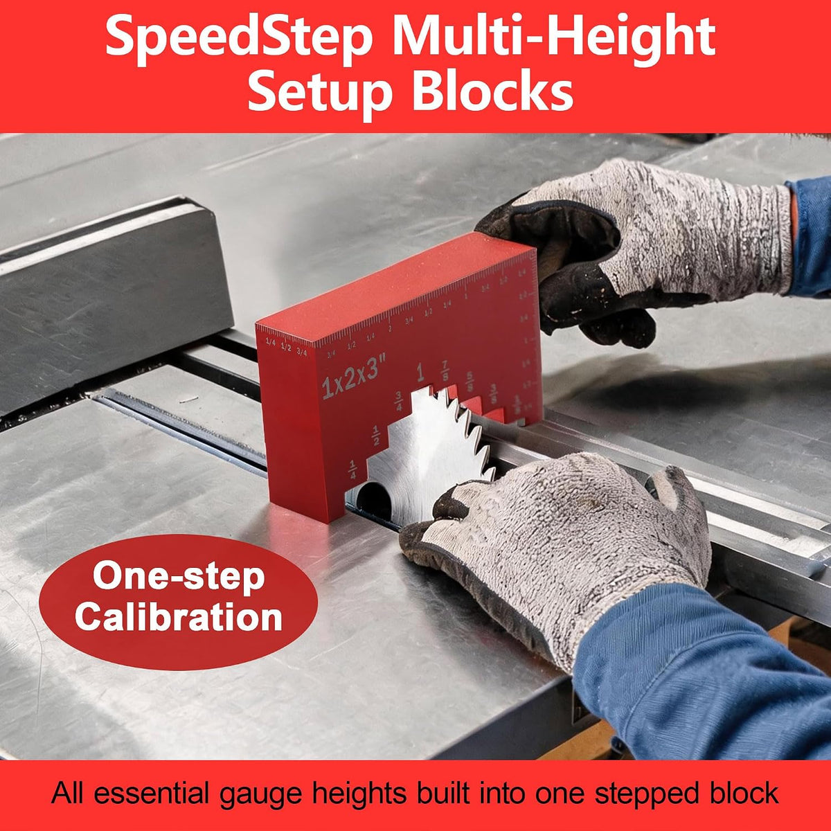 16Pcs Height Setup Blocks Woodworking, Table Saw Depth Gauge for Carpenter