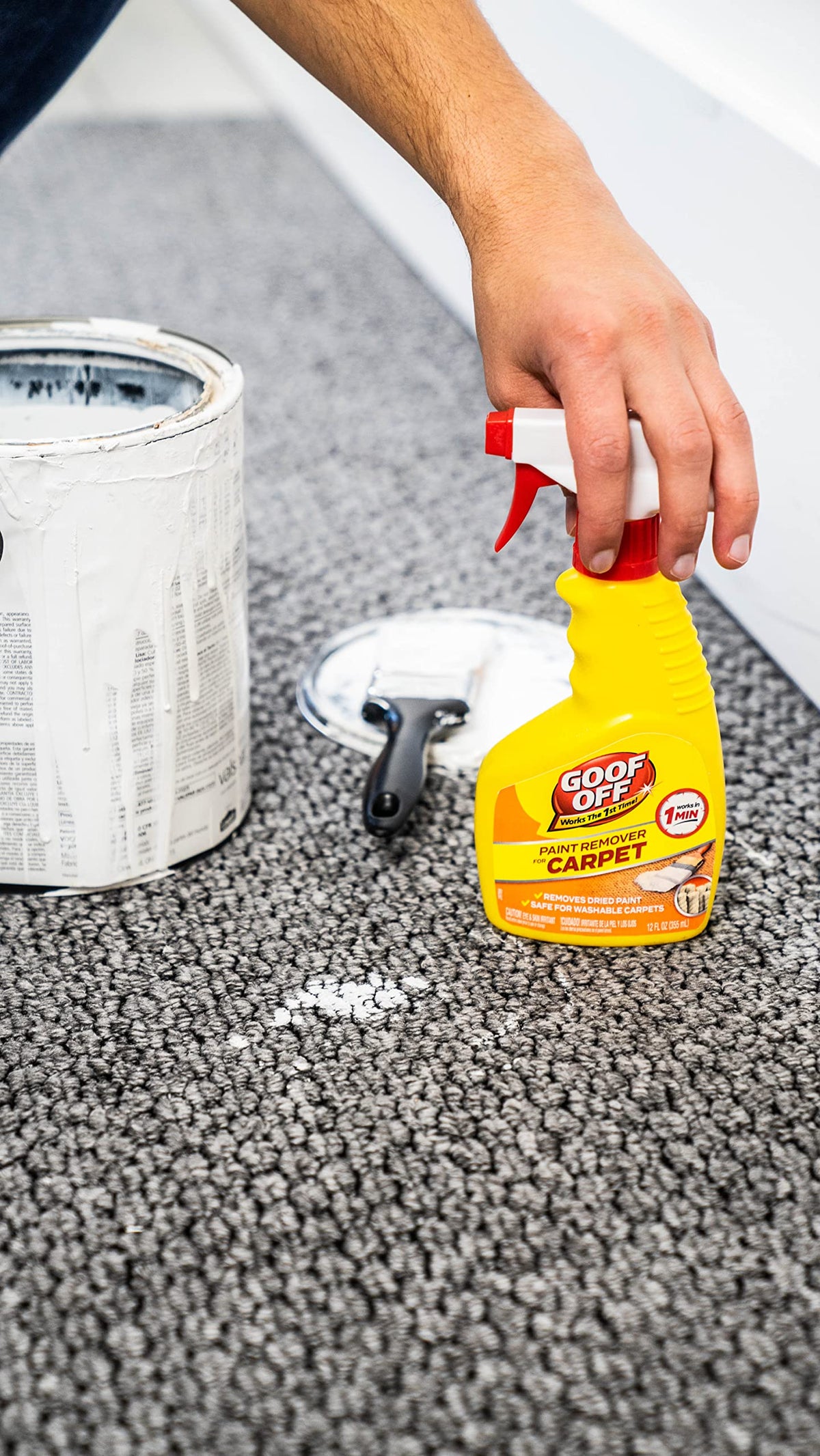 FG910 Paint Remover Carpet Cleaner Solution –, 12 oz. Spray