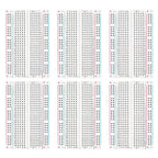 ELEGOO 6PCS 400 Point Breadboard Kit Solderless Breadboards for Arduino Project Small Bread Board Electronics for