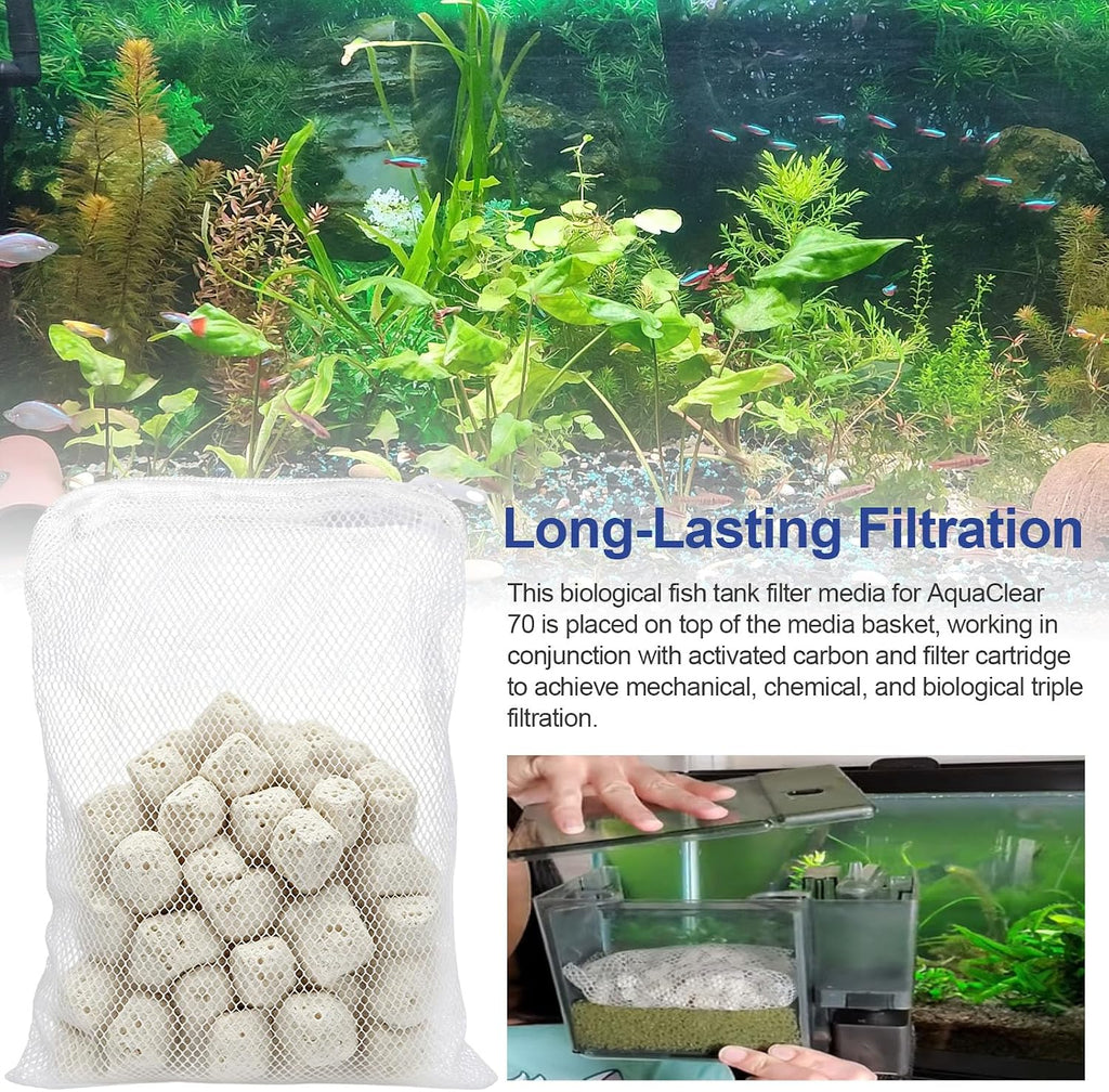 A1373 Bio-max Biological Filter Media Replacement for AquaClear 70-Gallon