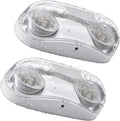 FREELICHT 2 Pack IP65 Waterproof Emergency Lights with Adjustable LED Heads