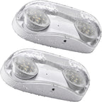 FREELICHT 2 Pack IP65 Waterproof Emergency Lights with Adjustable LED Heads