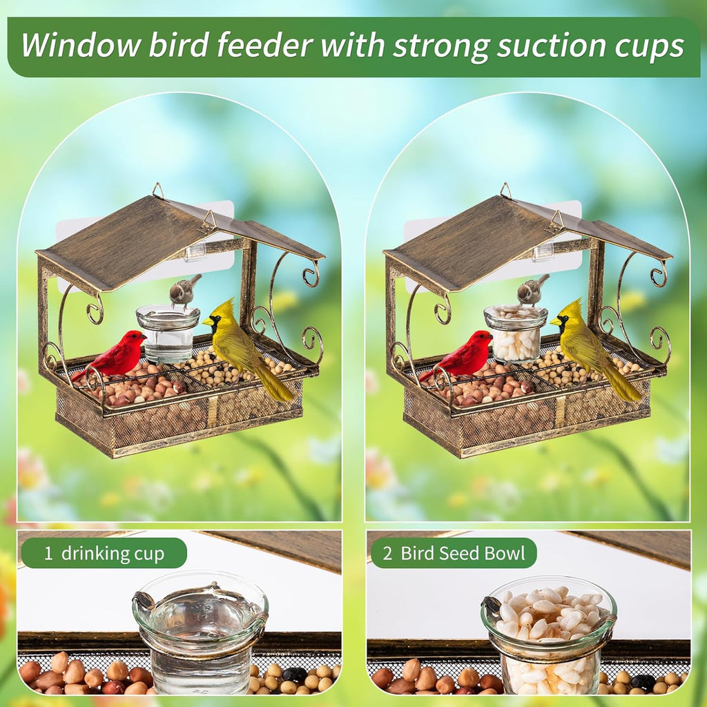 Window Bird Feeder for Outdoors
