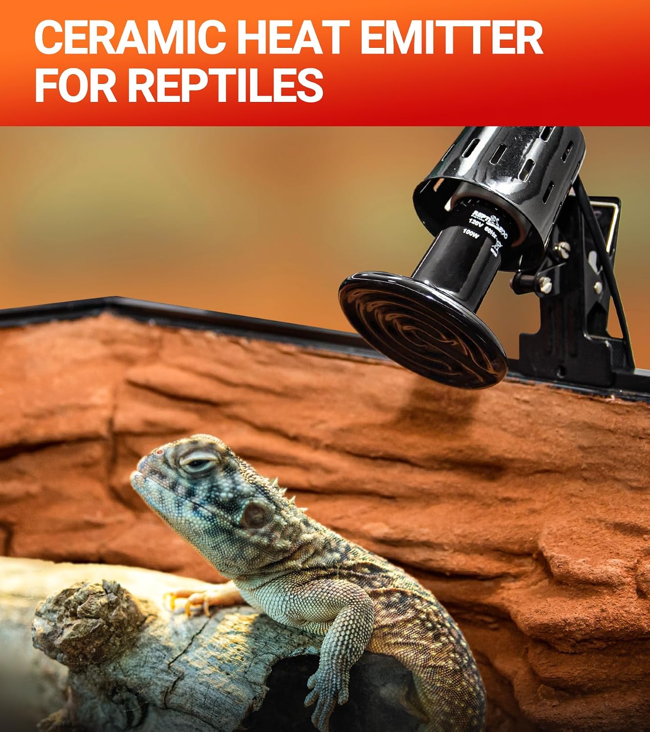 100W Reptile Heat Lamp 2Pack Ceramic Heat Emitter Night Heat Lamp Bulbs Reptile Terrarium Heat lamp Tank Heat Bulb