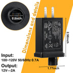 2PCS Replacement Yard Inflatable Adapters,Low Voltage Transformers US Plugs