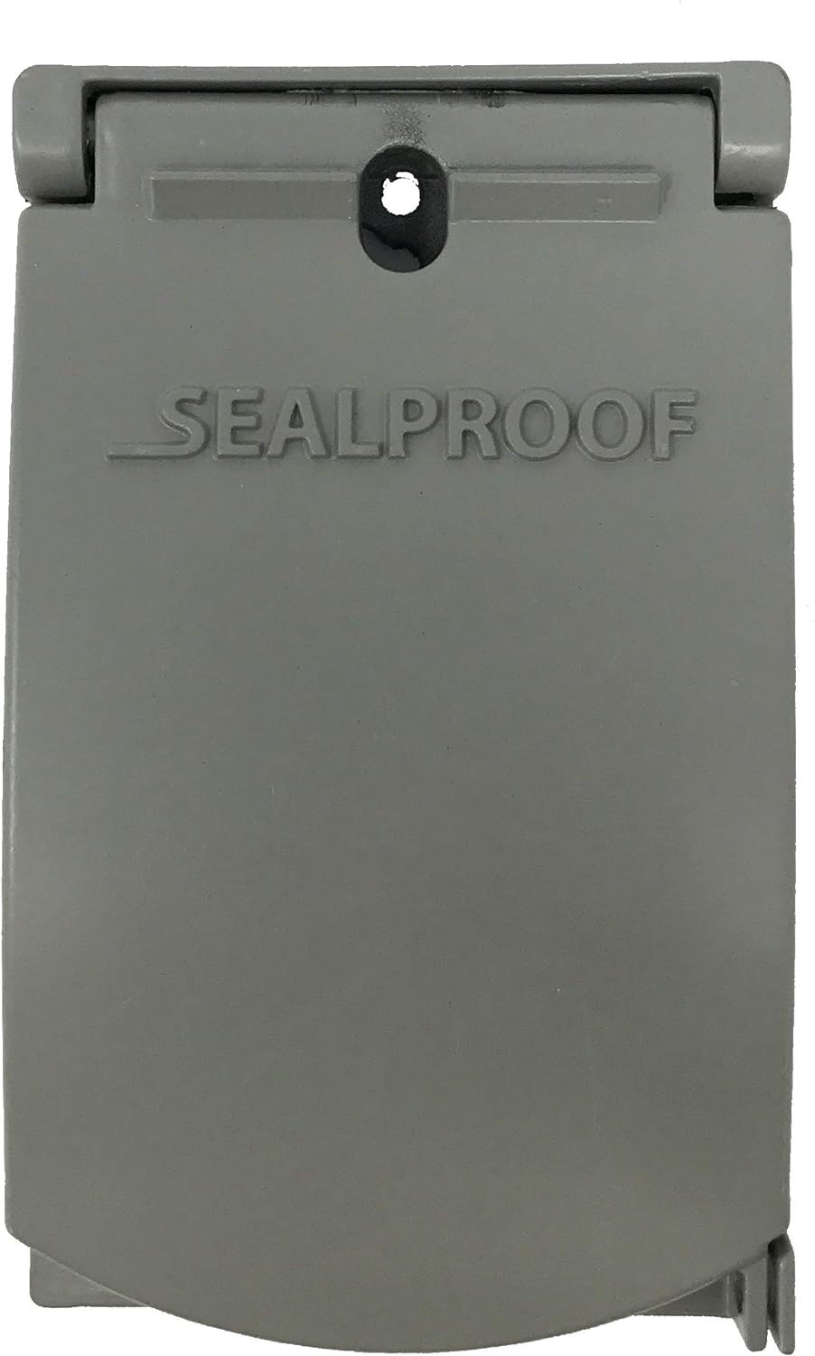 1-Gang Vertical Weatherproof Outdoor Metal Flat Outlet Cover, Single Gang Electrical Power Receptacle Protector, UL
