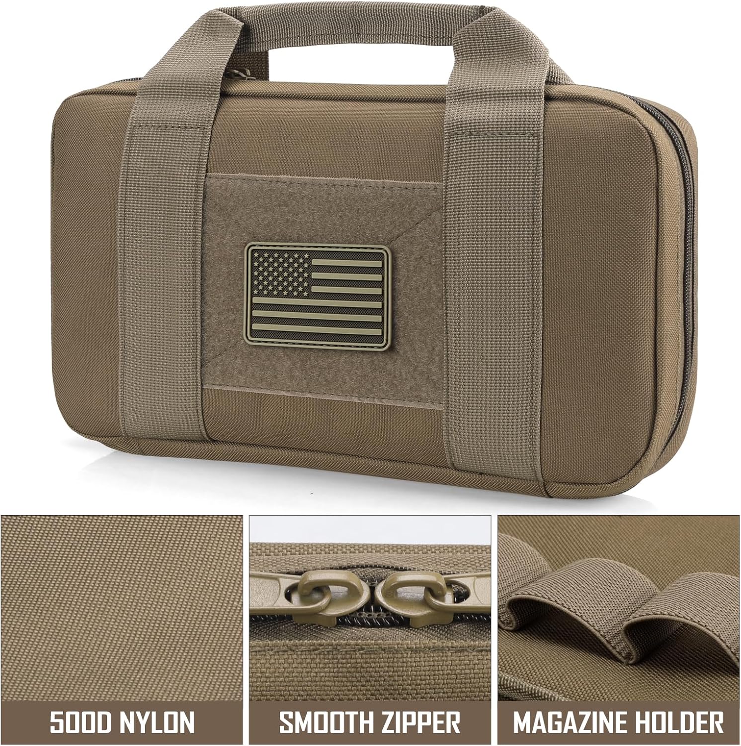 Tactical Pistol Gun Case, Padded Handgun Case Double Pistol Wallet Handgun Pistol Soft Cases Rectangle Handguns Pouches