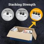12-Pack Heavy-Duty String & Button File Storage Box, FastFold Assembly, Letter, STOR/FILE, (11111)