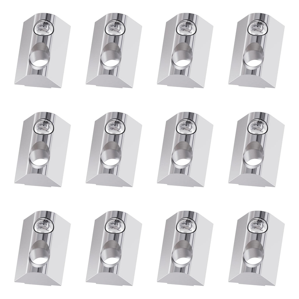 FOCMKEAS 12PCS M4 Spring T Nut, 4040 Series