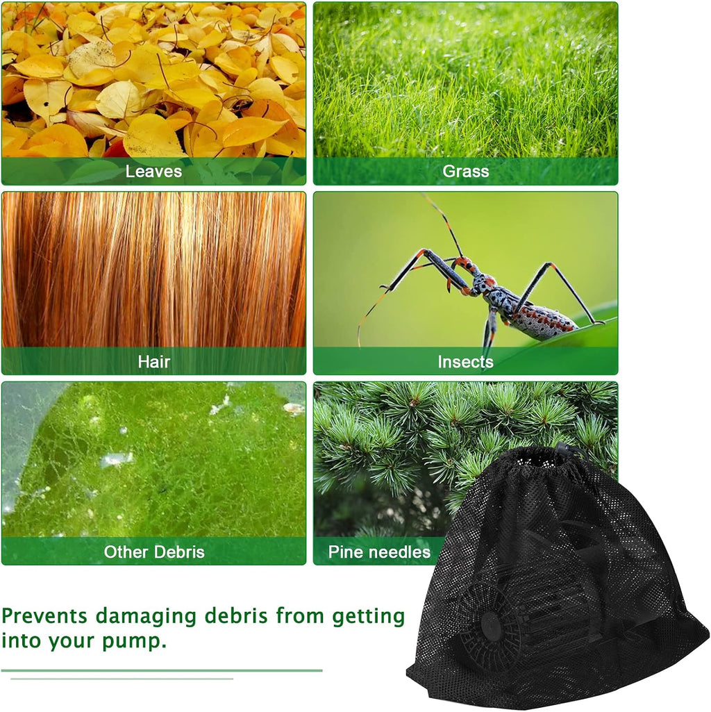 Large Pump Barrier Bag, Pond Pump Filter Bag, 17.7"x 17.7"