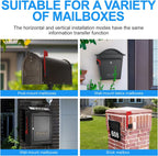 Professional Mailbox Flag, Galvanized Steel Mailbox Replacement Flag Kit, Upgrade Sinking-Fixed Design and Multiple