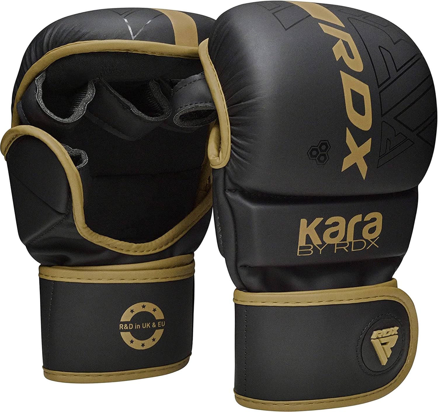 MMA Gloves Sparring Grappling, Hybrid Open Palm Martial Arts Mitts Men Women, Maya Hide Leather Wrist Support, Cage