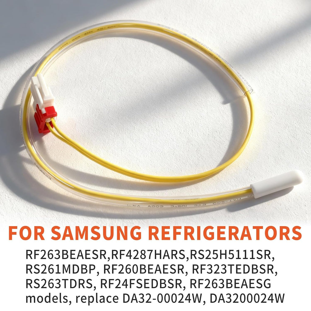 DA32-00024W Refrigerator Thermistor Temperature Sensor Replacement for Samsung Refrigerator Models S25H5111SR RF4287HARS RS261MDBP RF260BEAESR etc