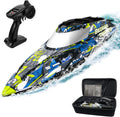 TX123 Remote Control Boats - Fast Speed RC Boat 32+ KPH with Suitcase for Lakes & Pools & Salt Water | 32 KPH High