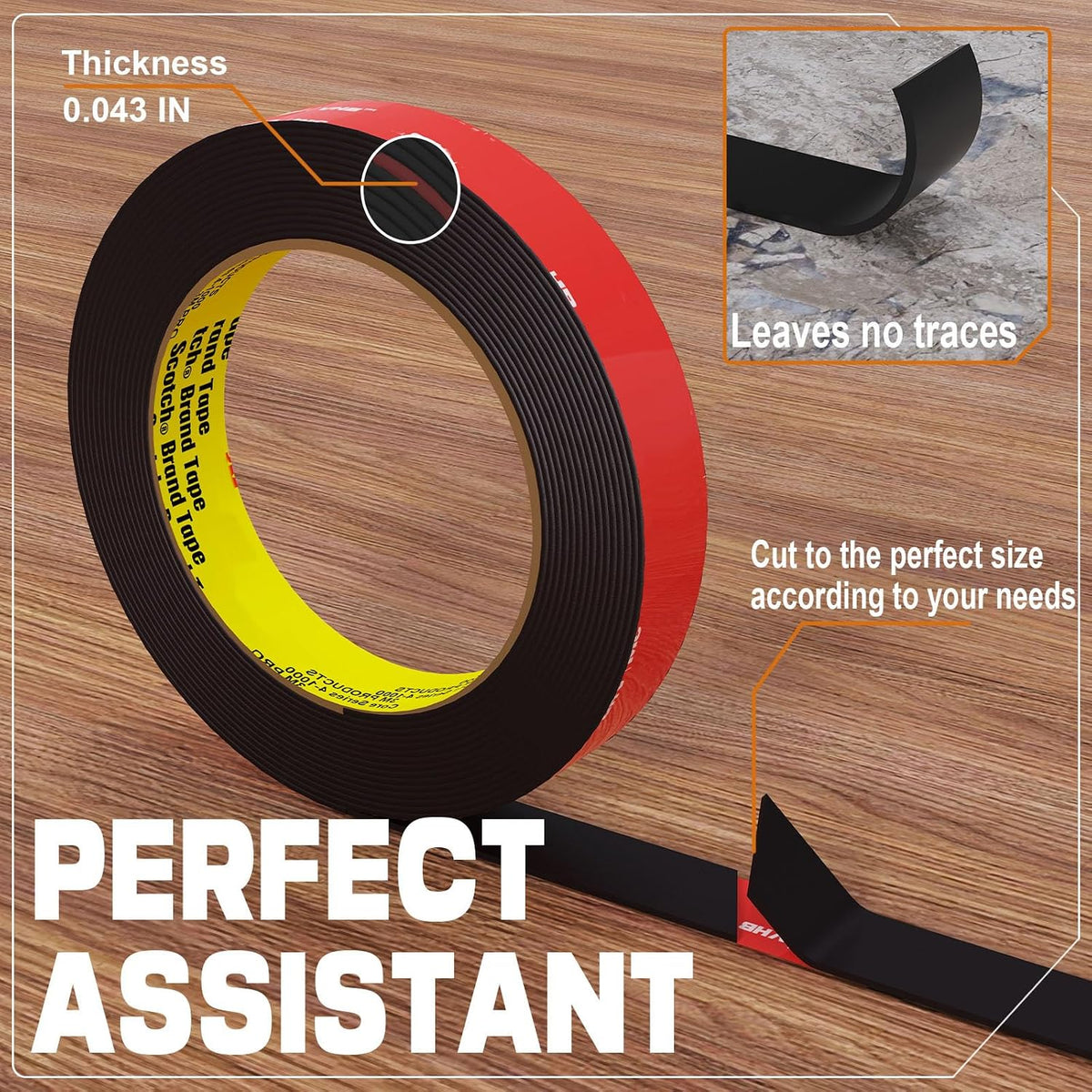 3M Double Sided Tape Heavy Duty 1IN x 16.5FT