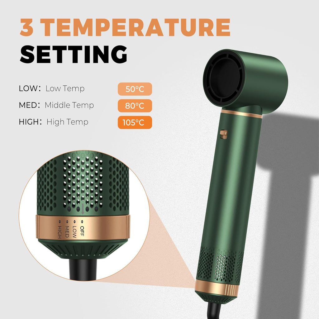 5 in 1 Blow Dryer Brush, Upgrade Hair Dryer Brush Set Negative Ion Air Styler Curling Wrap Air Curler, Hot Air Brush