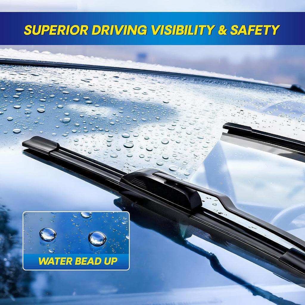 Silicone Windshield Wiper Blades Replacement for 2021-2014 JEEP Grand Cherokee Wiper Blades(Set of 3),Automotive