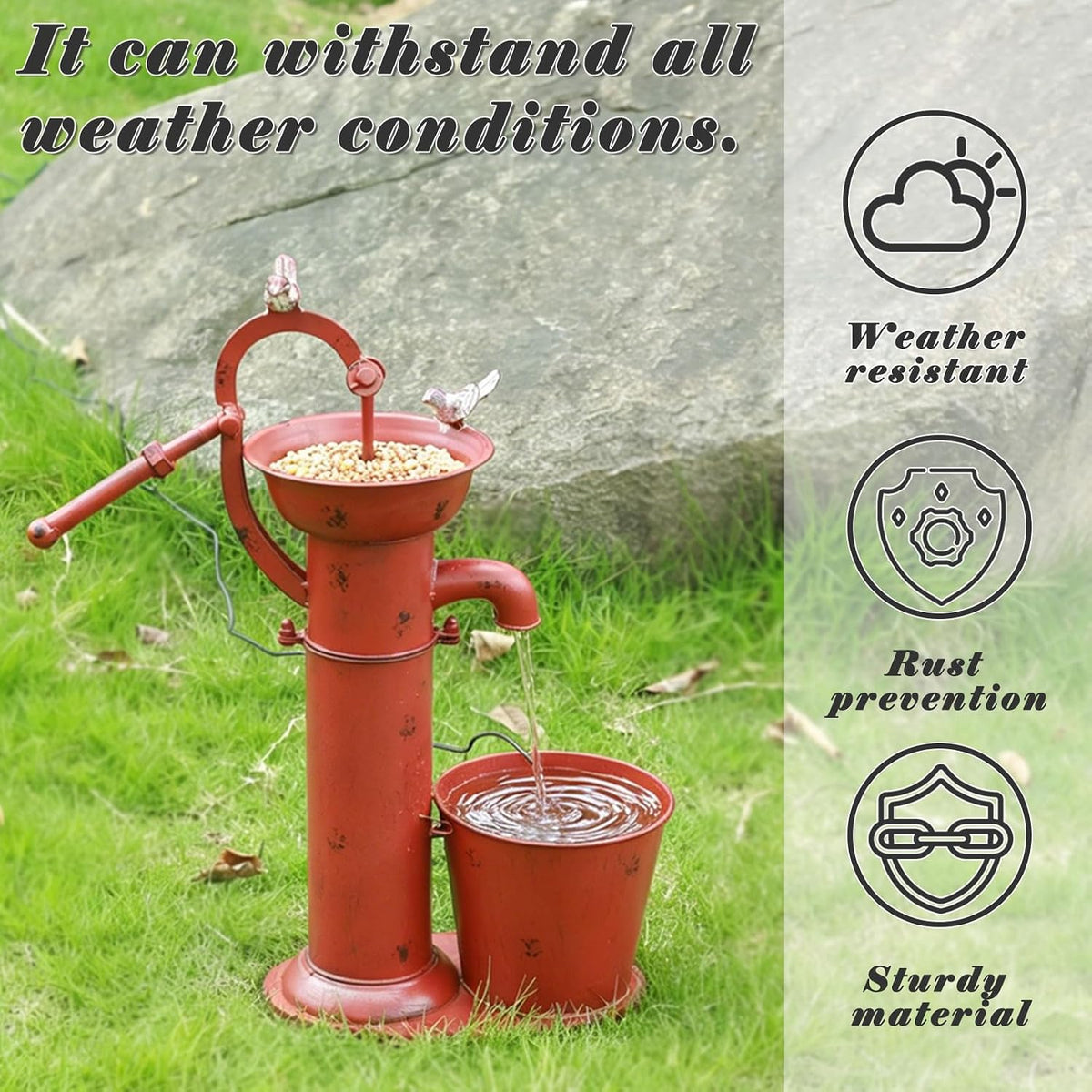 Multifunctional Solar Water Fountain,Solar Bird Bath Fountains