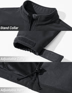 Mens Lightweight Softshell Jacket Fleece Lined Waterproof Tactical