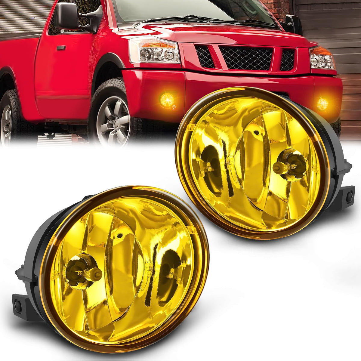 Fog Light Assembly Compatible with 2005 2006 2007 Nissan Armada