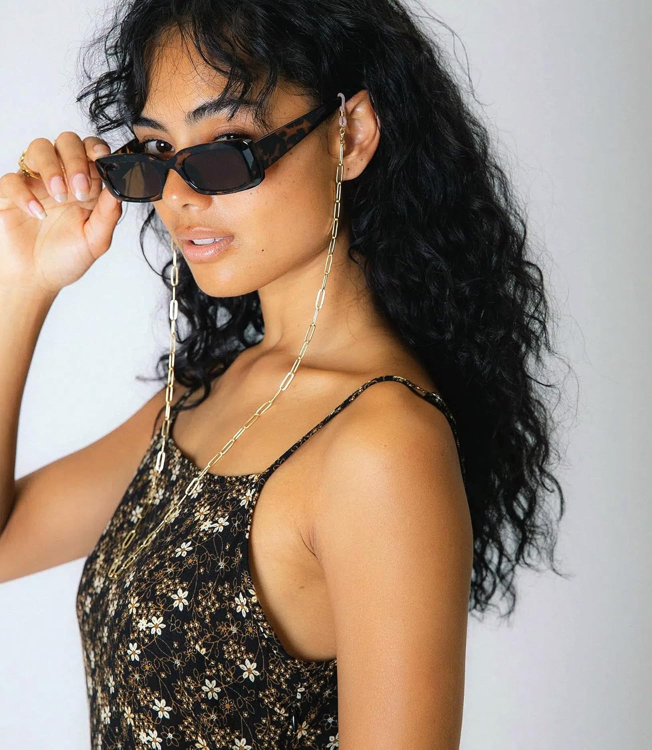 18K Gold Plated Eyeglass Chain Sunglasses Strap Holder Reading Glasses Retainer