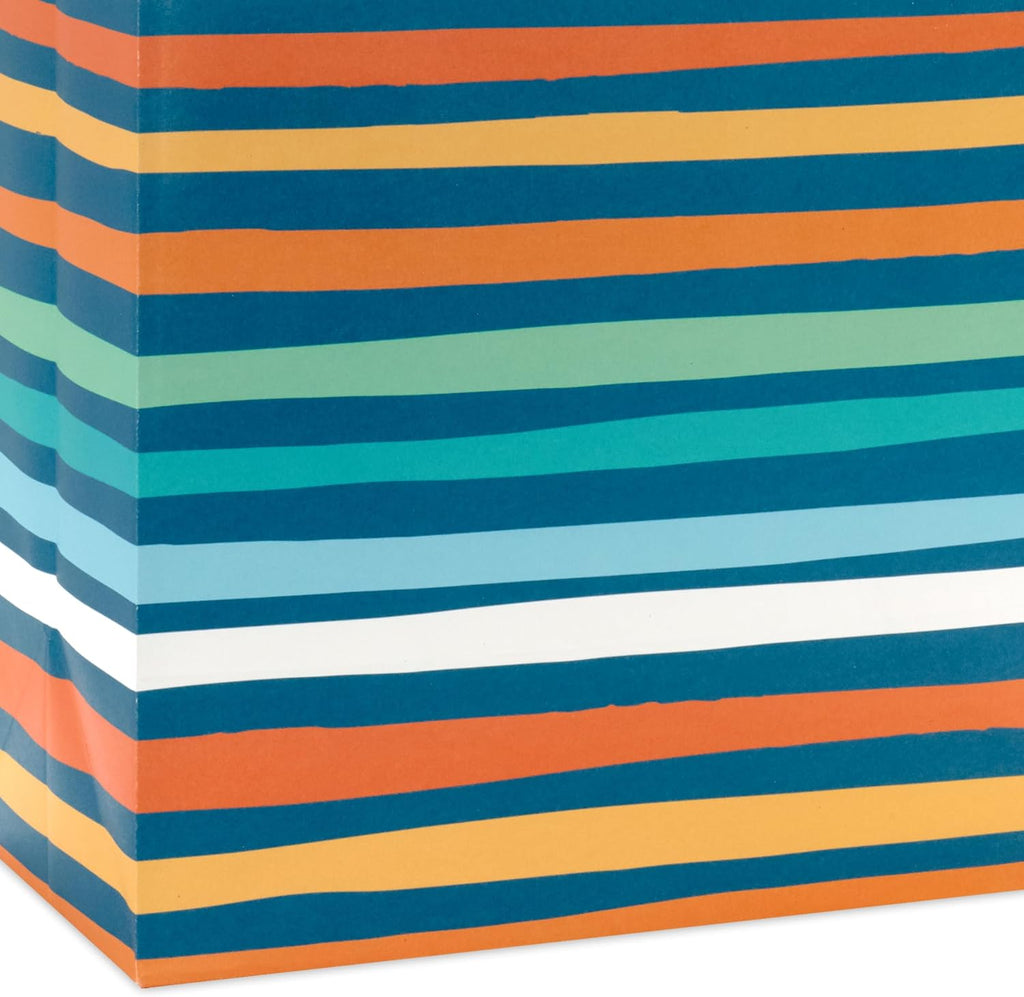 Birthday Gift Bag Assortment, 8-Pack (Teal and Yellow)