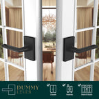 Glamor Dummy Door Lever Matte Black (2-Pack) - Non-Turning