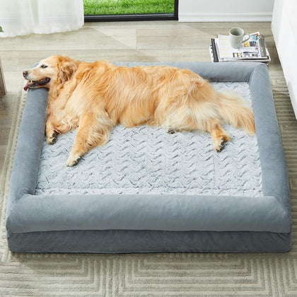 XL Extra Large Dog Bed, Washable Dog Couch with Removable Waterproof Cover, Orthopedic Large Pet Sofa Bed with