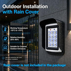 Fully Door Access Control System Kit, Backlit Keys,1000 Users,125KHz RFID Keypad +NC Electric Strike Lock +DC12V