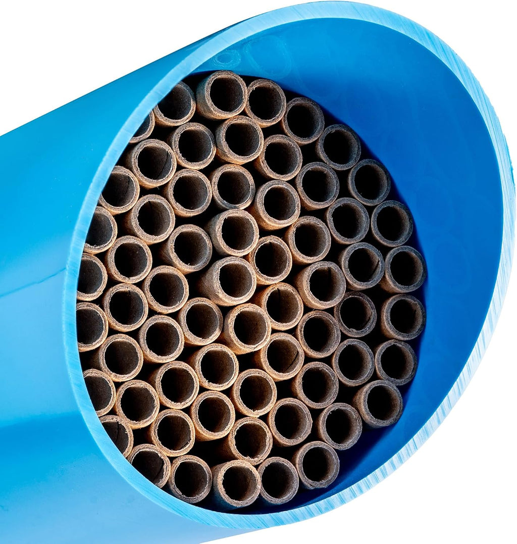 Color Splash Mason Bee House - Vibrant & Strong Waterproof Bee Hotel & Insect Habitat - Mason Bee Tubes Filled Bee