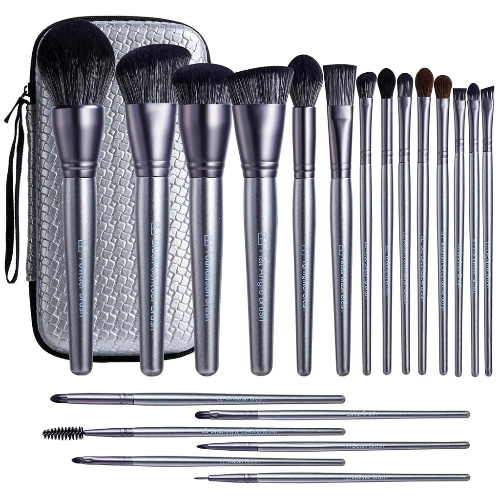 Makeup Brush Set 20 pcs Makeup Brushes (A-Silver Silver)