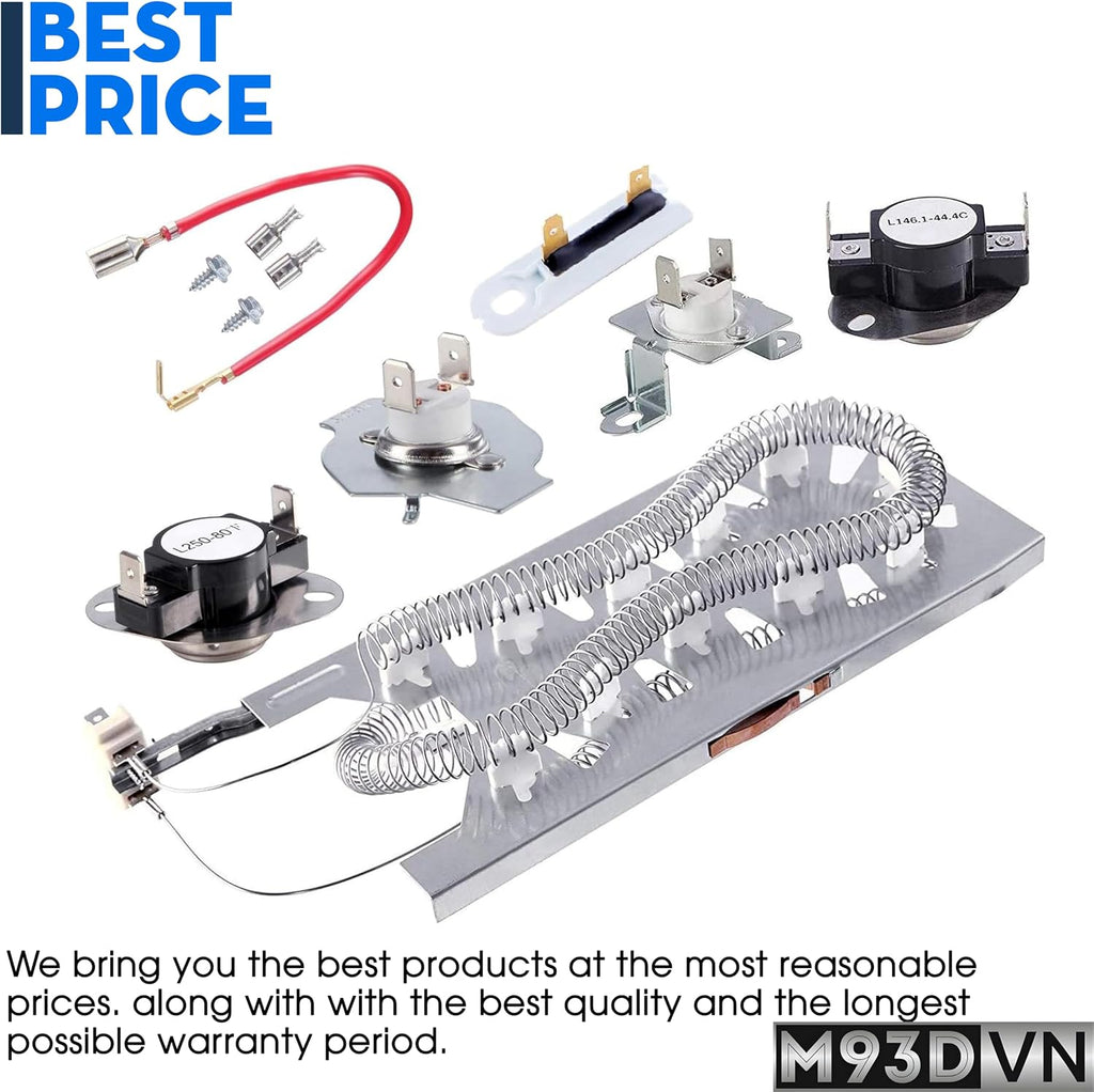 NED5800HW0 NED5800HW1 NED7300WW0 Dryer Heating Element for Amana