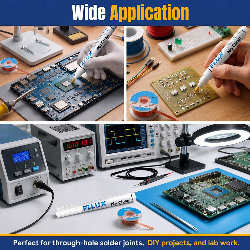 No Clean Soldering Pen Kit for PCB Rework SMD Through Hole Repair