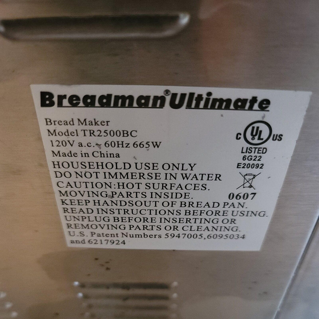 Paddle for Breadman Bread Maker Model TR2500BC only