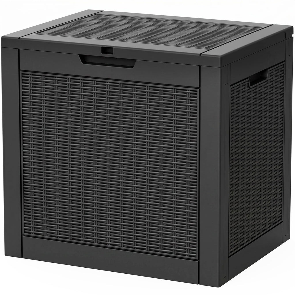 Outdoor Storage Box,42 Gallon Waterproof Resin Patio Deck Box