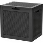Outdoor Storage Box,42 Gallon Waterproof Resin Patio Deck Box