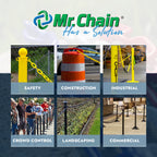 Mr. Chain 1" x 25' Silver Plastic Safety Chain 10008-25 - 1 Each