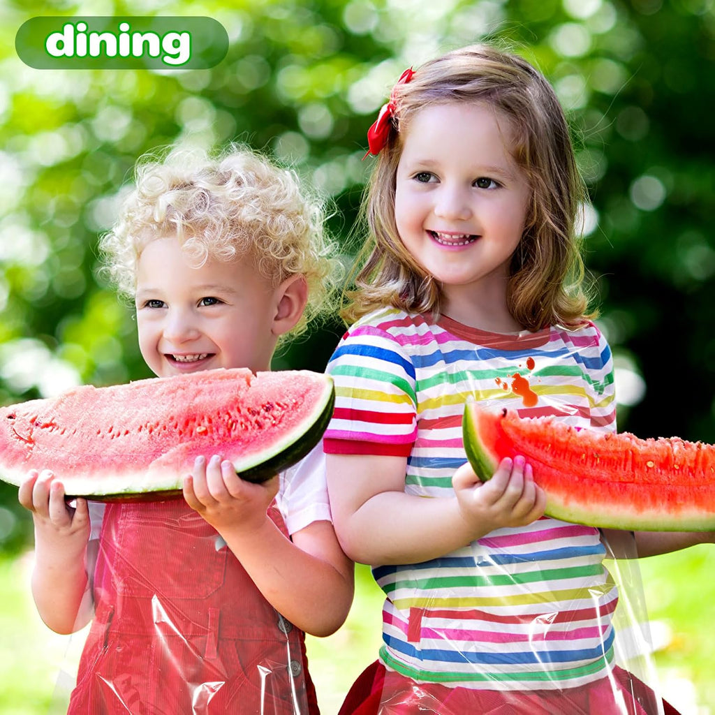 Disposable Aprons for Kids, Clear Plastic Aprons
