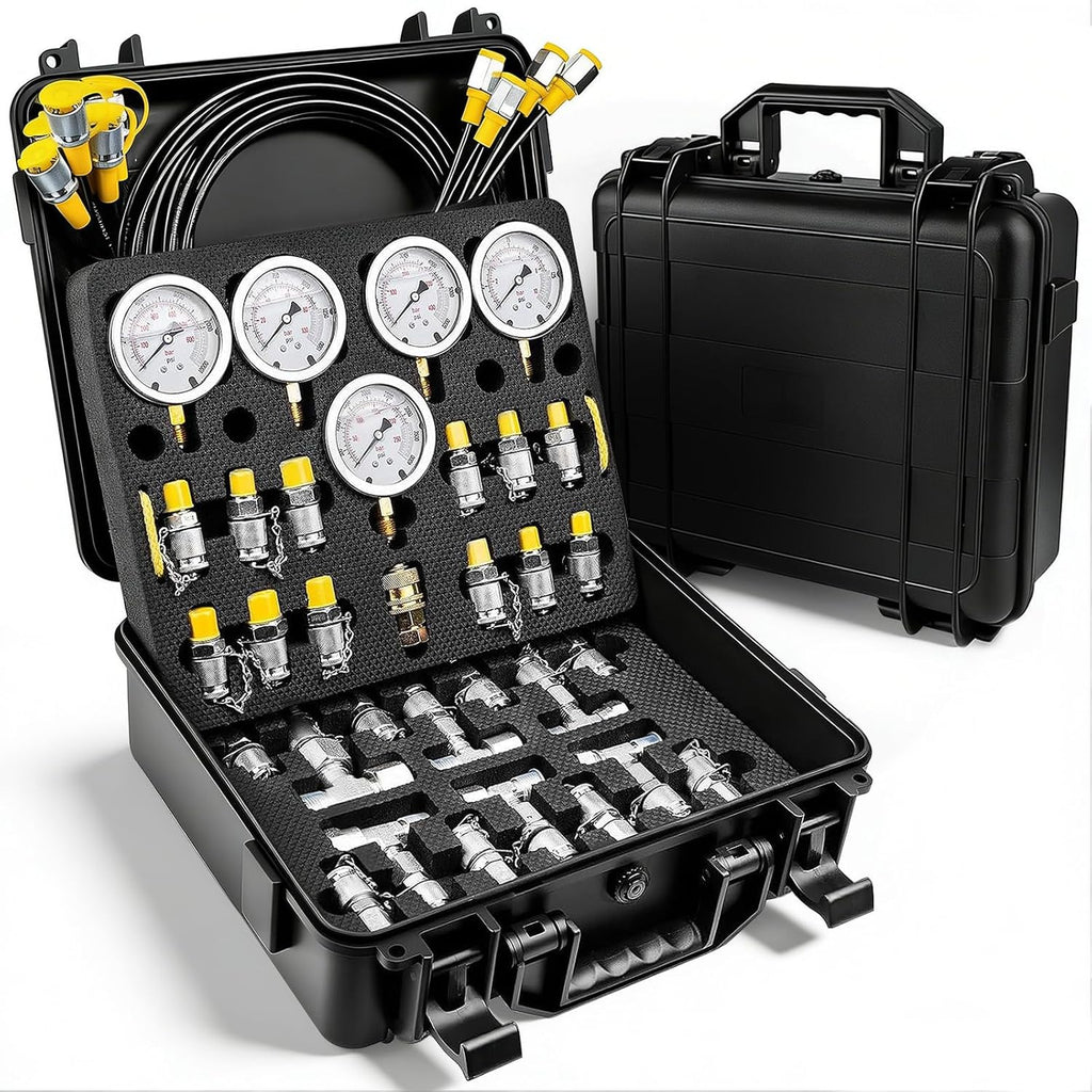 AJulyBee Hydraulic Pressure Test Kit with Storage Case