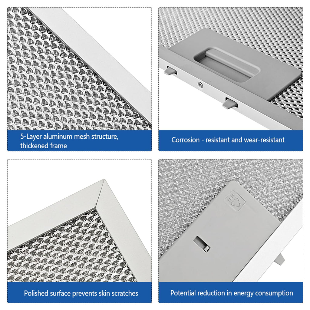 2Pcs WB02X11012 Range Hood Grease Filter Fit for GE Range Hood