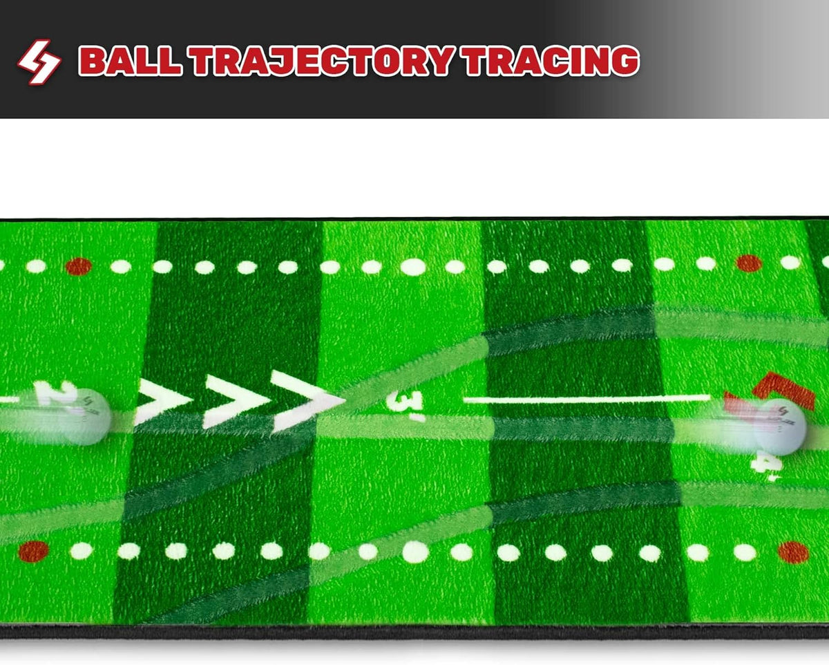 Golf Putting Mat, Visible Trajectory Tracing, Multiple Training Modes, with Putting Alignment Mirror and Adjustable