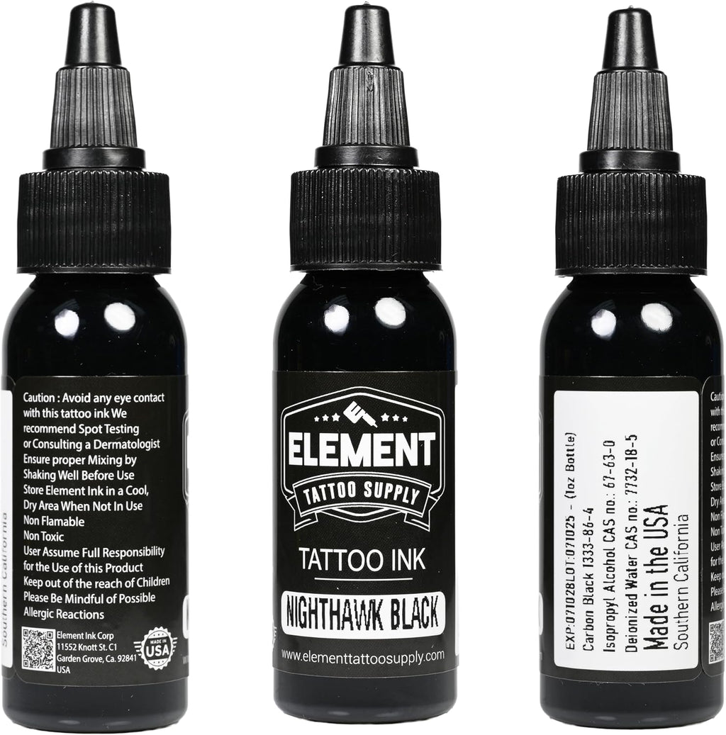 Nighthawk Black Tattoo Ink 1 oz