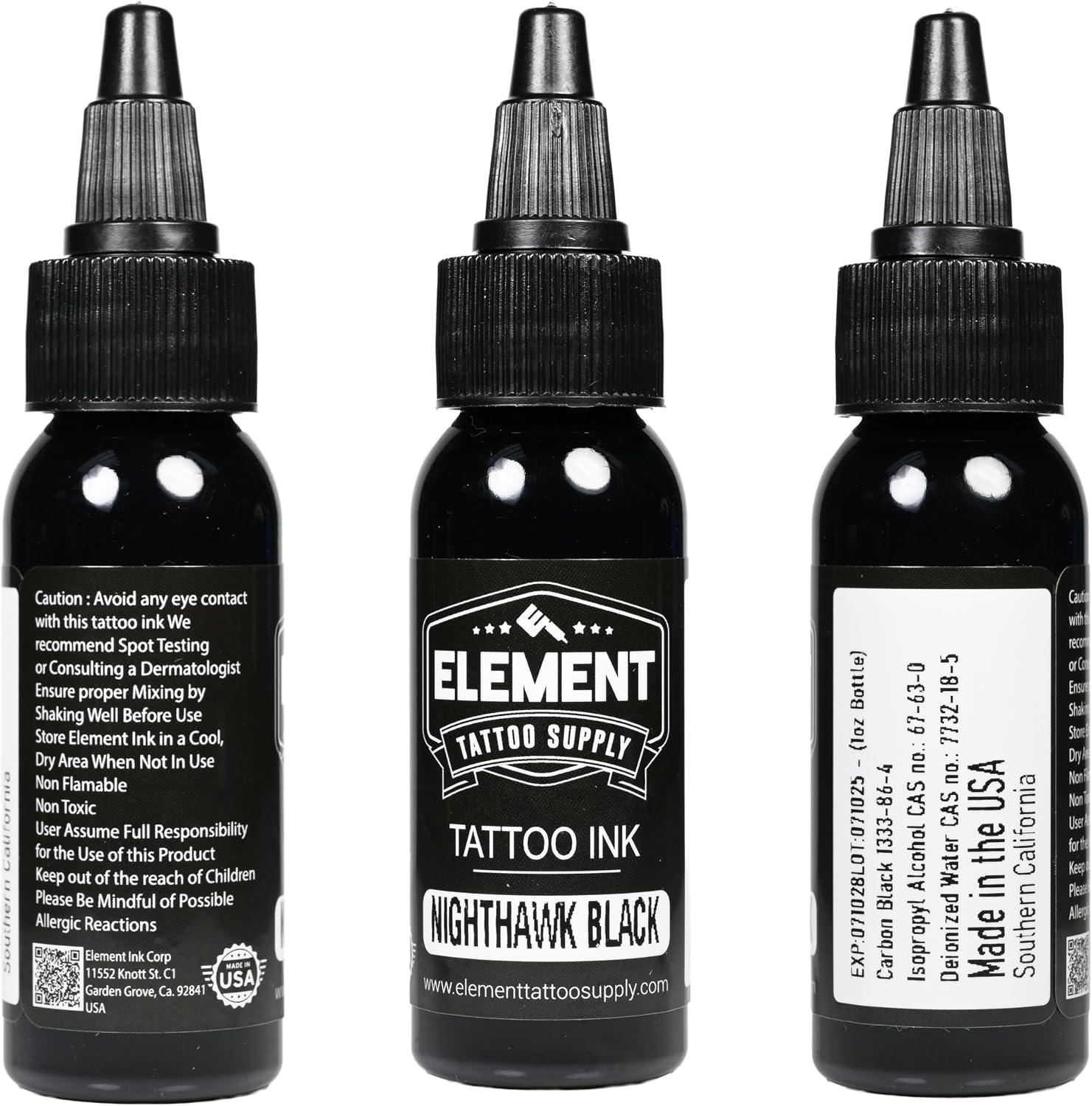 Nighthawk Black Tattoo Ink 1 oz