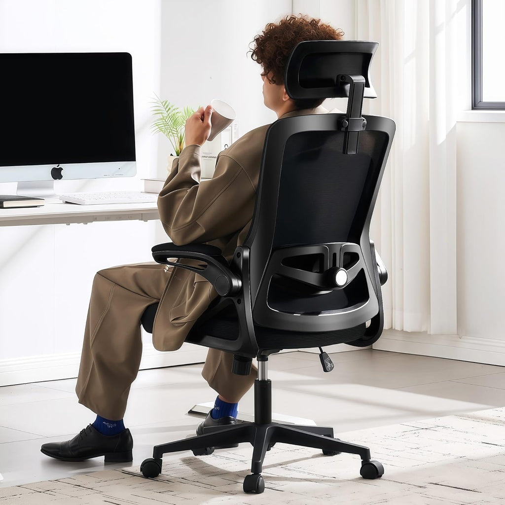 Ergonomic Office Chair, 400 LBS Computer Chairs with Adjustable Lumbar Support, Breathable Mesh Desk Chair Ergonomic
