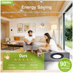 12 Pack 6 Inch LED Recessed Lighting, Canless Wafer Downlight