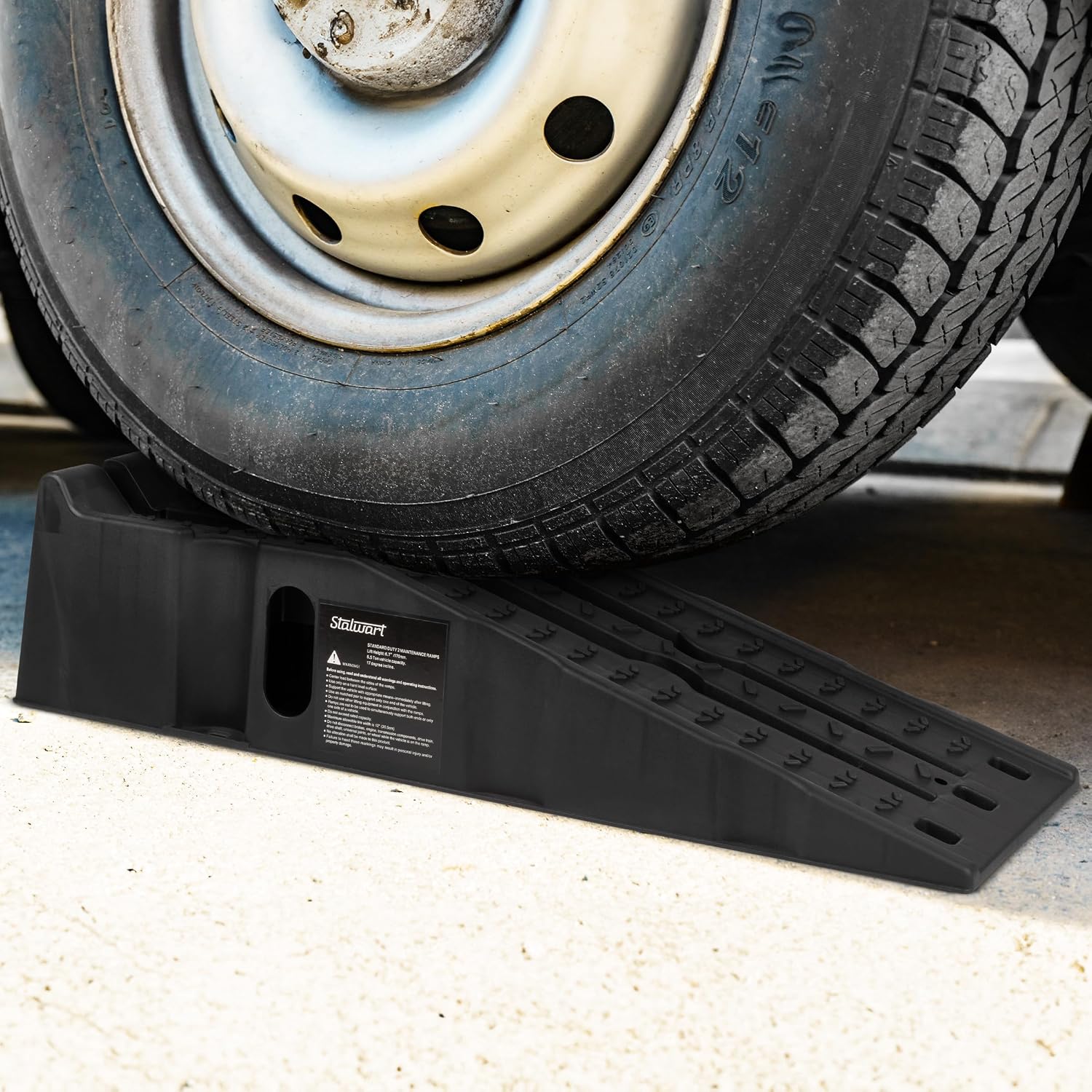 Car Ramps 2-Pack - Heavy-Duty Car Lifts for Home Garage or Shop - 13,000lb GVW Capacity, 6,500lb Load Capacity Per