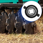 2 Pcs 1-1/8 Inch Square Bore Disc Harrow Flange Bearing