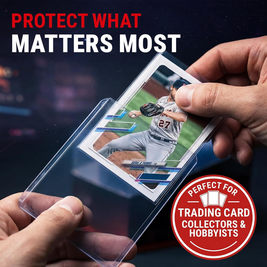 3" x 4" Clear Regular Toploaders & Card Sleeves Bundle, 200 Pack | Durable Rigid Plastic Protection for Valuable
